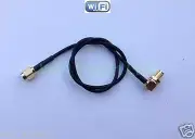 RG174 LOW LOSS COAX CABLE SMA MALE TO RP-SMA M/F STRAIGHT ANGLE 1-14 INCHES US