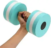 AIMALL Water Dumbbell for Aquatic Fitness – EVA Foam Aqua Barbell for Water Aerobics, Resistance Training, Pool Therapy and Rehab Workouts, 10.63in Long, 5.9in Foam Diameter