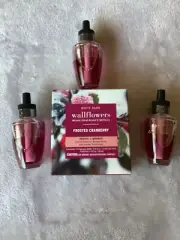 Bath & Body Works Wallflowers Fragrance FROSTED CRANBERRY SET OF (3)