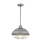Millennium Lighting Galvanized Warehouse/Cord Hung 1-Light 8.25"X14" Metal Gray