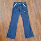 Bebe Flare Wide Leg Bootcut Soft Denim Pants 26