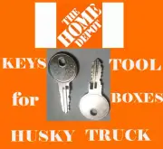 HD02 HD2 Key Replacement Home Depot Husky Truck Tool Box 1 SET of TWO KEYS FRSP!