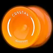 [MAGICYOYO] K2 Yoyo for Kids 8-12, Responsive Yoyo Glow in The Dark, Unresponsive Yo yo for Adults, Plastic Yo-yo Professional for Finger Spin Trick, 12 Yoyo Strings + Accessory kit (Glow Orange)