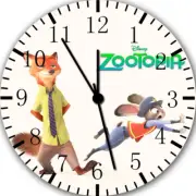 Zootopia Frameless Borderless Wall Clock Nice For Gifts or Home Decor E86