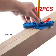 1/2PCS Woodworking Pocket Hole Jig 6/8/10mm Self-centering Scriber Doweling Jig