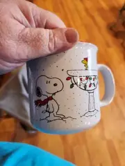Official Peanuts Snoopy Woodstock Holiday Bird Bath XL 20 Oz Mug Cup NEW