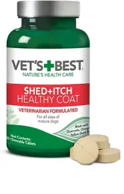 Vet'S Best Healthy Coat Shed & Itch Relief Dog Supplements | Relieve Dogs Ski...