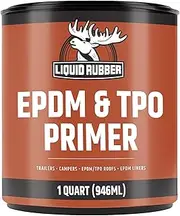 Liquid Rubber RV Roof and EPDM Rubber Primer - Weatherseal Roofing Coating, 1 Quart