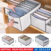 New 7/9 Grids Storage Bag Clothes Jeans Pants Drawer Organizer Wardrobe Boxes