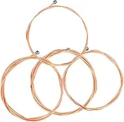 Generic 4pcs String Strings Bass Parts String Beads Bass Accessories Bass Supply Copper Hexagonal High Carbon Steel Core Instrument Parts