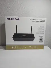 Netgear R6220-200NAS AC1200 (802.11ac) Dual Band Gigabit Smart WiFi Router Black