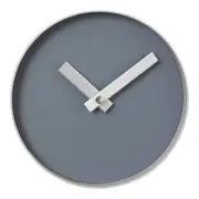 Blomus Rim Wall Clock 20cm/8in Steel Grey Face/Ashes of Roses Rim