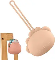 Bvizyelck Portable Pacifier Organizer Box - Animal Shape Silicone Nipple Case Holder | Pacifier Organizer Bag with Lanyard for Daily Outings, Long Trips, Walks, Camping