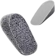 [Generic] Height increasing insole silicone shock-absorbing height increasing pad suitable for both men and women insole shock-absorbing (Grey men's style, 2.5CM)