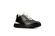 Clarks Womens/Ladies Sprint Lite Lace Leather Trainers (Black) - UTCK115