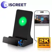 Mini Spy Camera Docking Station Mobile Phone Charger WIFI 2K Wide View Hidden