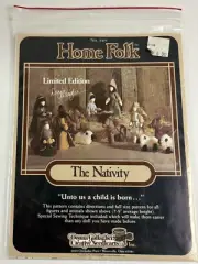 Home Folk The Nativity Dolls Sewing Pattern 849 by Donna Gallagher UC FF VTG 80s