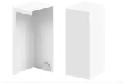 Upgraded Baseboard Heater Radiator Right & Left End cap Covers Steel-White