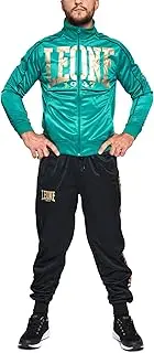 [LEONE 1947] LEONE AB300 1947 Unisex Boxing Tracksuit, Premium, Polyester Material, Training Jersey, Green, Genuine Product
