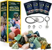 Nat Geo Rock Tumbler Refill Kit – 453g Gemstones & Supplies for Tumbling