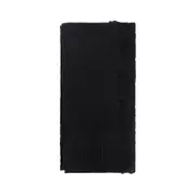 [ANN DEMEULEMEESTER] Pal Destroyed Seed Stitch Scarf Black