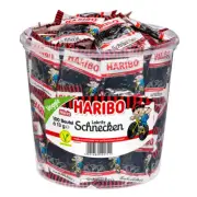Haribo Liquorice Snails IN (Bagged) Classic Veggie 100 Piece