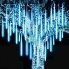 50cm 10 Tube Meteor Shower LED String Lights Xmas Tree Party Outdoor Waterproof
