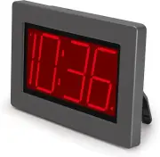 SUPLEDCK Digital Clock Large Display, LED Wall Clock, Big Desk Grey2