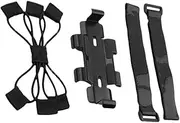 Handlebar Speaker Holder, Wireless Speaker Strap | Attachments - Adjustable Mounting Accessory Frame with Mesh Net for Strollers