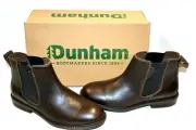Dunham Mens Graham-Dun Chelsea LEATHER ANKLE Boot 9 2E CHOCOLATE BROWN $165