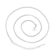 Stainless Steel Silver Gold Round Snake Chain Necklace 16+2" Findings AG
