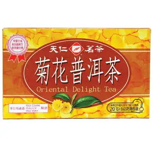 天仁茗茶 菊花 普洱茶(盒) 40g【康鄰超市】