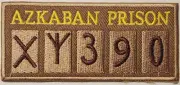 Sirius Black Azkaban Prison Number from Harry Potter embroidered Iron on patch