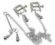 Nipple Clamps Clip Sm Toy For Bondage Adustable Metal Nipple Clips Sex Nipple Toymetal Nipple Clamps With Sm Toy For Bondageall Balls Non-Piercing On Nipple Rings Metal Nipple Toy For Famale