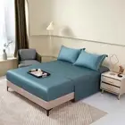 Ultra Soft Fitted Flat Sheet Set Tribute Silk 100% Cotton Double/Queen/King Bed