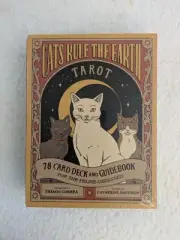 Catherine Davidson CATS RULE THE EARTH TAROT 78 Card Deck & Guidebook SEALED