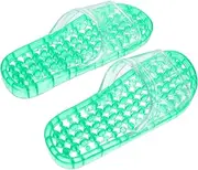 UTHCLO 1 Pair Hollowed Out Massaging Slippers for Unisex Quick Drying Bathroom Shower Shoes Comfortable Foot Massage Design for Spring Summer Autumn Wear Fits
