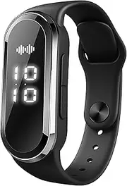 Anti-Static Wristband,Men's Digital Watch | Ultrasonic Lightweight Rechargeable Anti Gnat Wristband for Adults and Kids