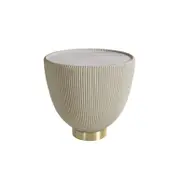 Glalie 47cm Sintered Stone Coffee Table - Cream White