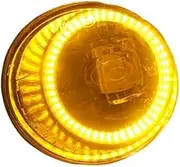 2X LED Front Bumper Angel Eye Fog Light Assembly Compatible For Toyota IQ 2009-2013 - 40W 12V DRL Daytime Running Lamps(Yellow and White)