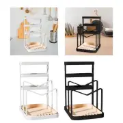 Kitchen Utensils Holder Cutting Board Rack for Cabinet Kitchen Countertop