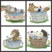 Amazing Baby Animal Kingdom Embroidered Iron on/Sew patch