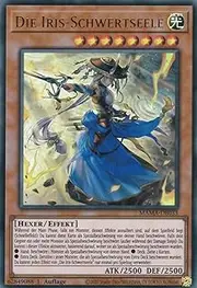 MAMA-DE033 - The Iris Sword Soul - Ultra Rare - German - 1st Edition - in Set with Ultrapro Toploader - Yugioh