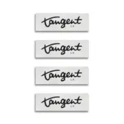 Tangent Speaker Logo Badge Emblem Thick Silver Aluminum48mm(1.89")X16mm0.63")