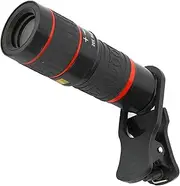 Lens, 20X Telephoto Lens, 20X Long Focus Zoom Telephoto Lens with Clip Smart Phone Tablet PC Black High-Definition Optical Lightweight Portable Suitable Sports Events Concerts