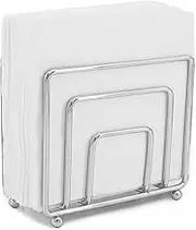 Napkin Holder Freestanding Metal Tabletop Tissue Dispenser for Tables, Dining, Kitchen, Restaurant, Picnic (Silver)