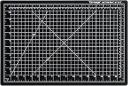 Dahle - 10671-12580 Vantage 10671 Self-Healing Cutting Mat, 12"x18", 1/2" Grid, 5 Layers for Max Healing, Perfect for Crafts & Sewing, Black