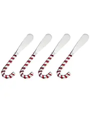 Godinger Set of 4 Candy Cane Spreaders