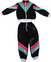 [Holibanna] Disco Ball Costume Kids Boys Disco Pants Girls Neon Clothing Versatile Hip Hop Outfit