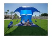 Basecamp Pop up Beach Tent Sun Shelter | 9.5x6.5 Ft Beach Cabana, Portable Su...